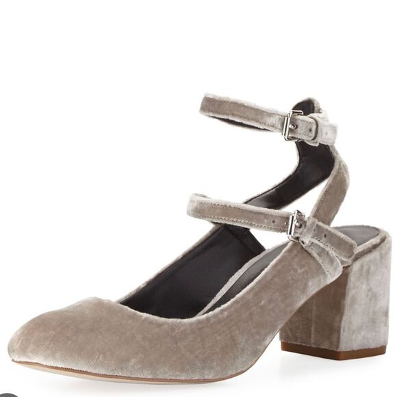 Rebecca Minkoff Shoes - Rebecca Minkoff Brooke Velvet Chunky Heel Pump